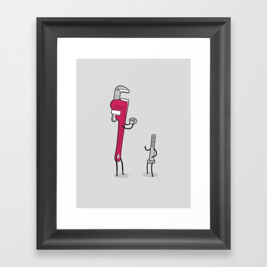 Wrench bully Framed Art Print