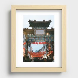Chinatown Gate in London  Recessed Framed Print