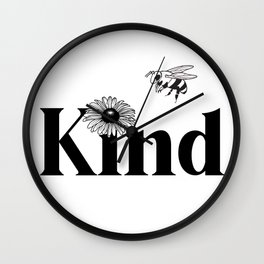 BEE KIND Wall Clock