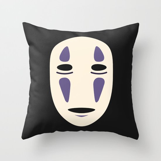 No-Face (Spirited Away) Throw Pillow