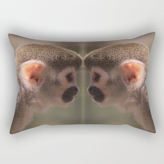 Mirror monkeys Rectangular Pillow