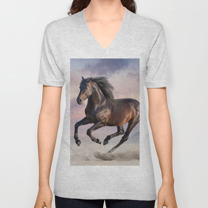 Cute Horse 20 V Neck T Shirt