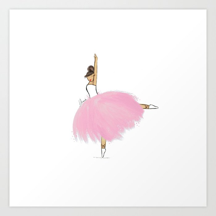 Pink Ballerina - Sofia Art Print