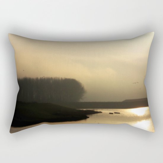 Golden Light - JUSTART © Rectangular Pillow