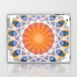 Sun Flair Mandala Art by Sharon Cummings Laptop Skin