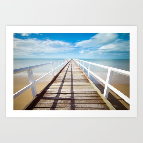 Pier sky 4 Art Print