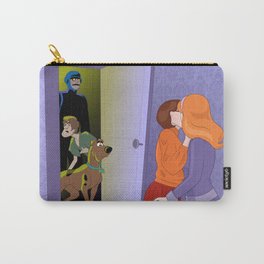 Scooby Velma Daphne Lesbian Cartoon Carry-All Pouch | Graphicdesign, Retro, Bisexual, Ghost, Groovy, Illustration, Haunted, 1970S, Digital, Comic 
