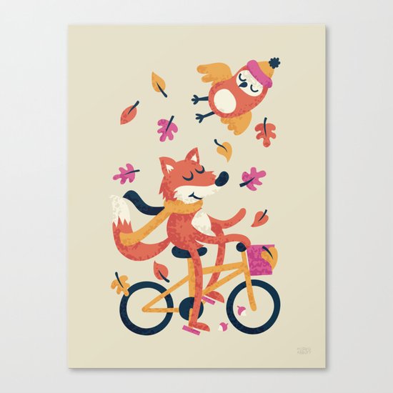 Autumn Ride Canvas Print