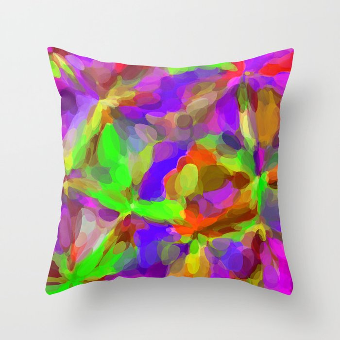 Circle Pattern Abstract Background In Pink Purple Green Yellow Red