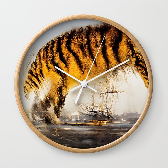 Tiger Art Wall Clock