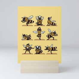Bee Yoga Mini Art Print