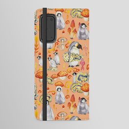 Penguins mushroom family - orange Android Wallet Case