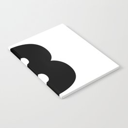 8 (Black & White Number) Notebook