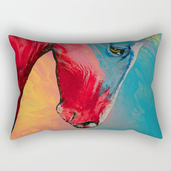 Painted Horse Rectangular Pillow