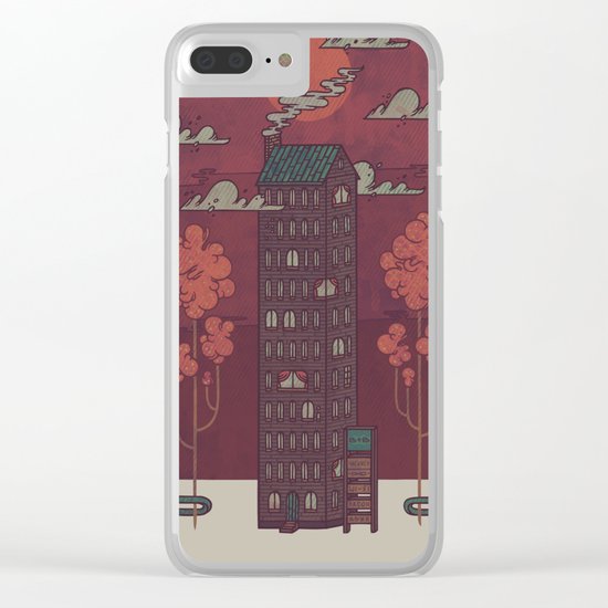 The Towering Bed and Breakfast of Unparalleled Hospitality Clear iPhone Case