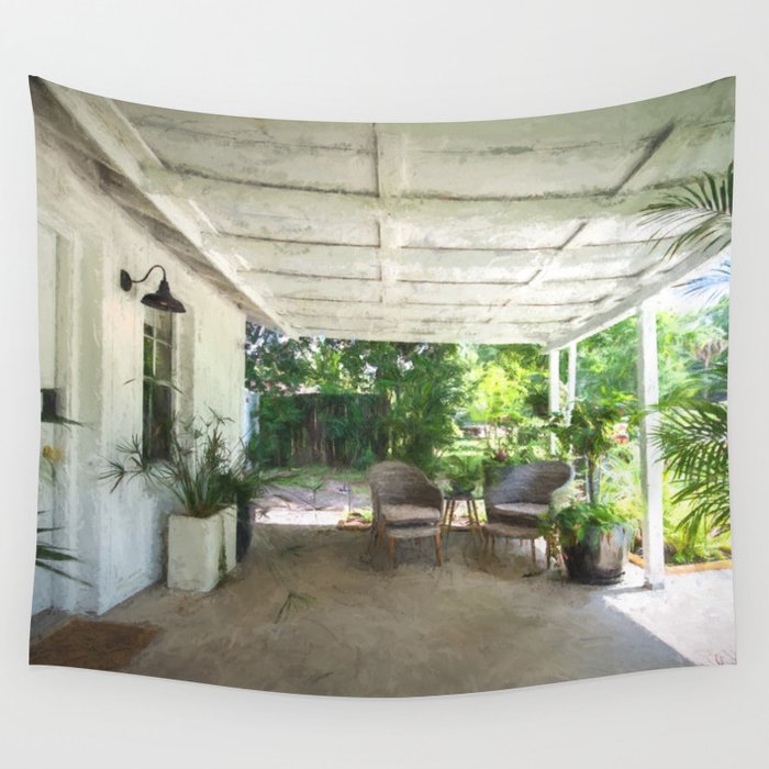 Tropical Porch Wall Tapestry