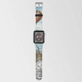 Hot Air Balloon Vintage Poster Apple Watch Band