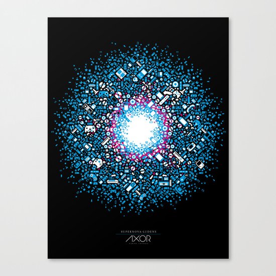 Gaming Supernova - AXOR Gaming Universe Canvas Print