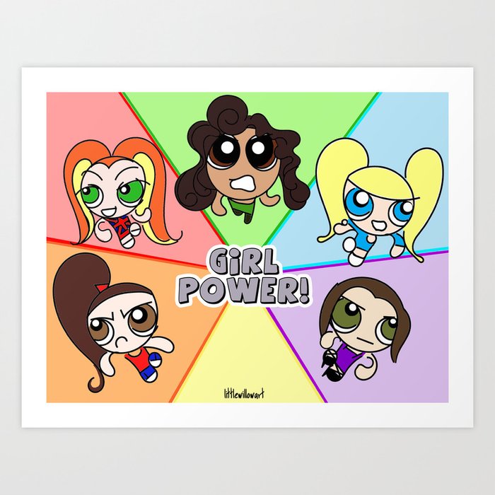 No Sugar and All Spice Girls Art Print