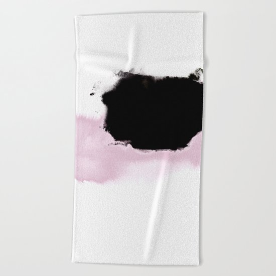 Pink to Black Beach Towel