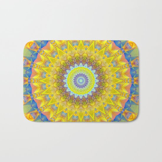 Mandala sun 2 Bath Mat