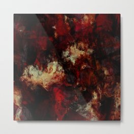 Abstract dark warm impressionism Metal Print