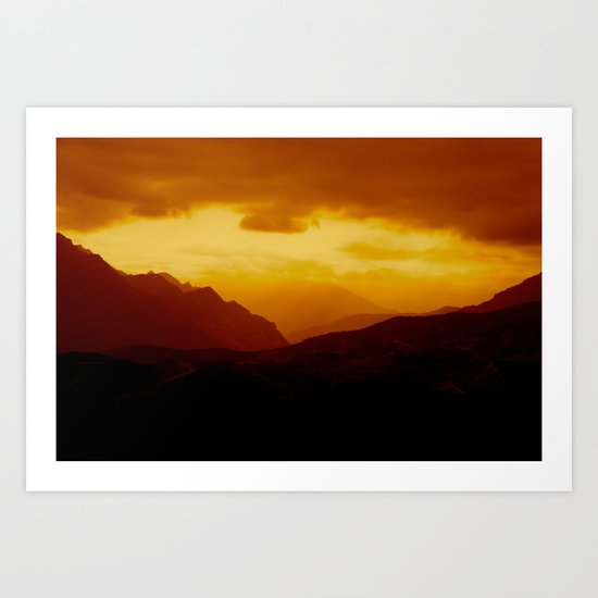 SUNSET Art Print