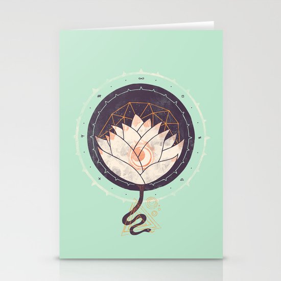 Lotus Stationery Cards