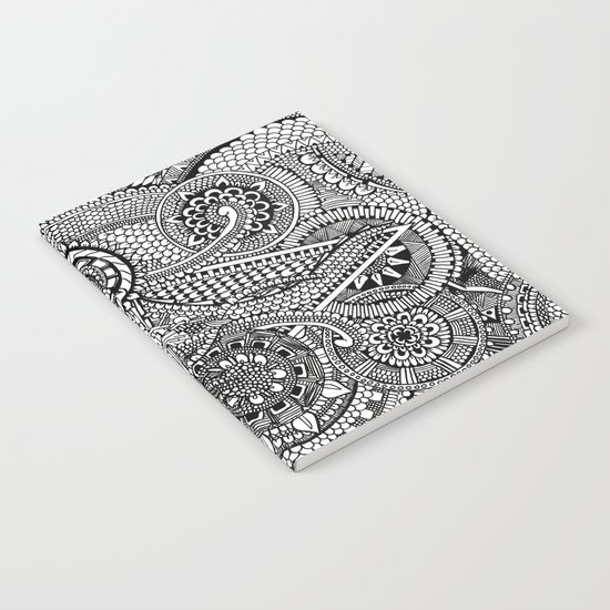 Abstract Fullpage Doodle Notebook