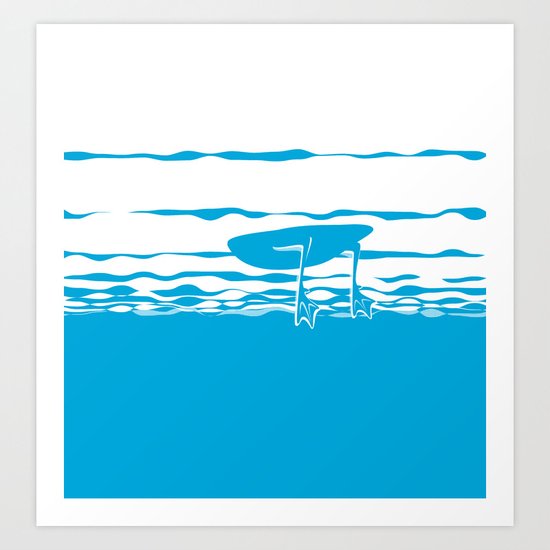 Partly Ducky Art Print