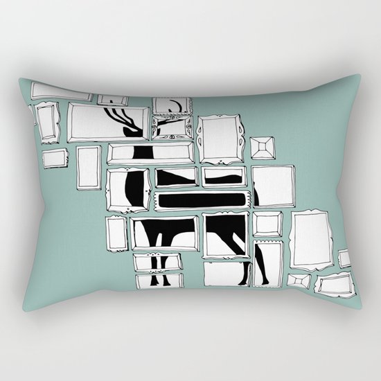 Hidden Deer Rectangular Pillow