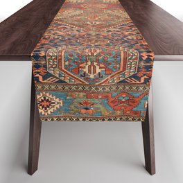 Antique Persian Rug Vintage Oriental Carpet Print Table Runner