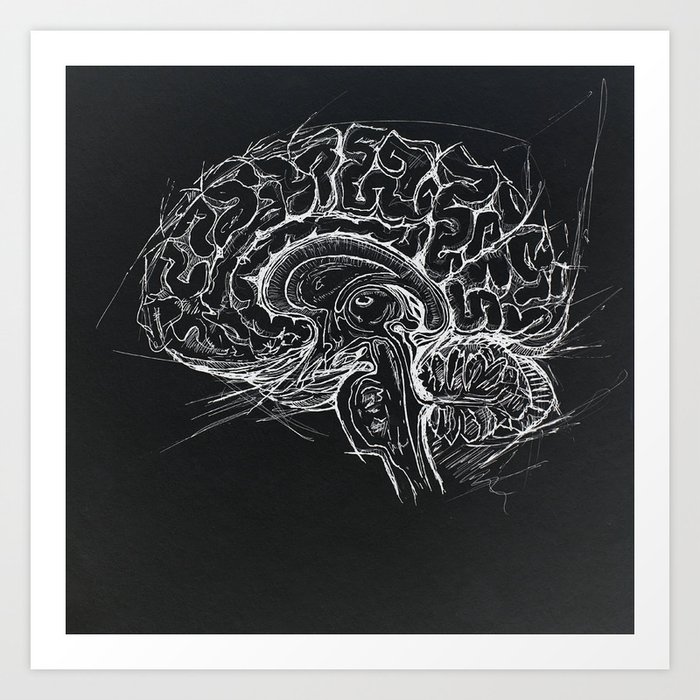 Brain Art Print