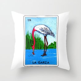 La Garza Lottery Gift - Mexican Lottery La Garza Throw Pillow