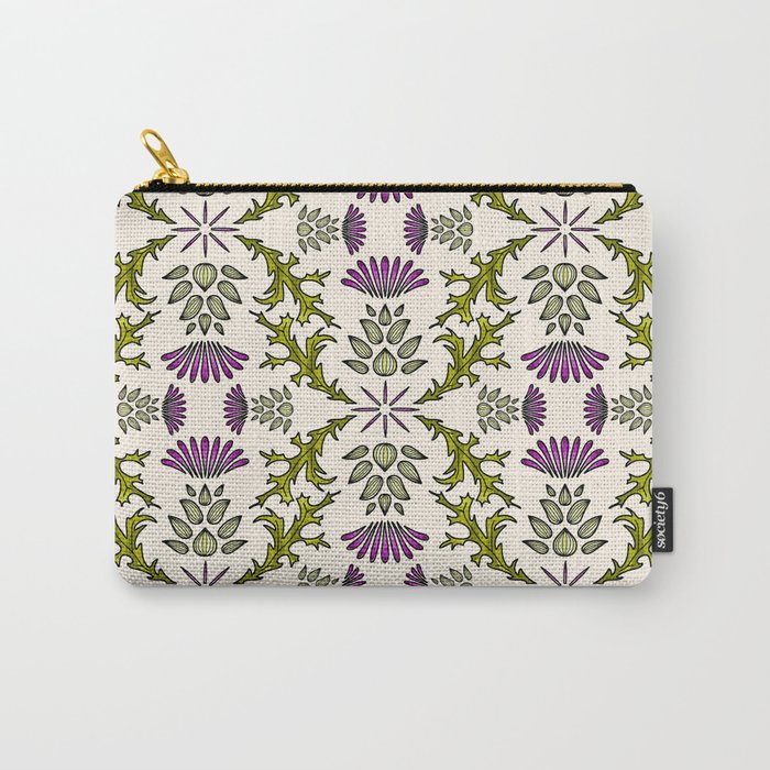 Wild Thistle Meadow Carry-All Pouch