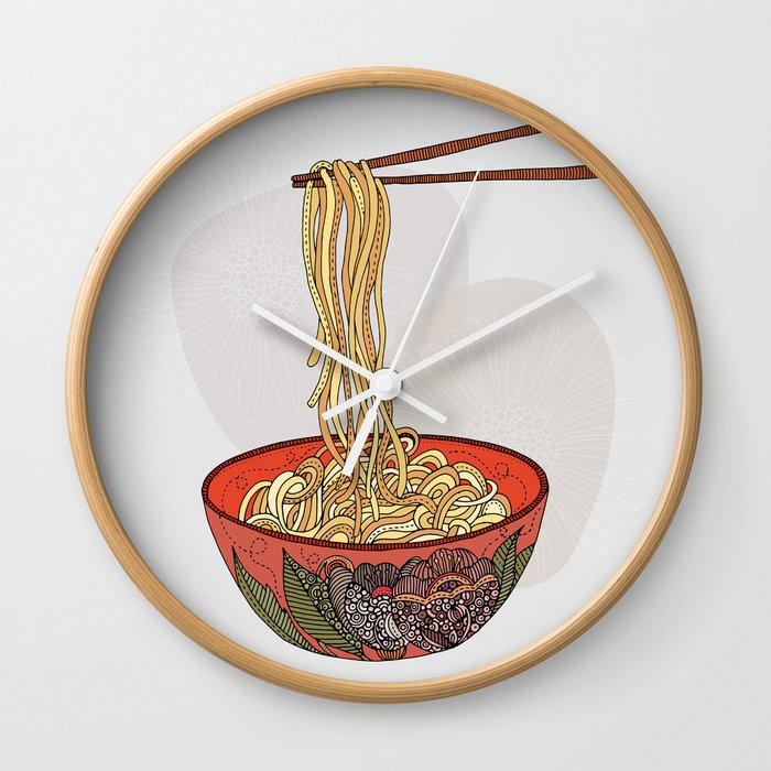 Eat Noodles Wall Clock