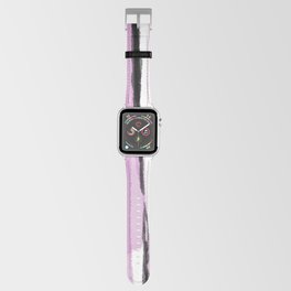 Pink Bamboo Forest: Abstract Digital Watercolor Painting Apple Watch Band