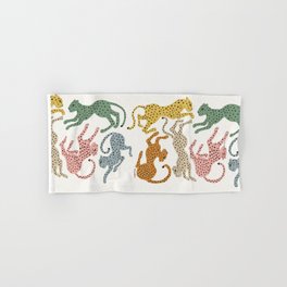 Rainbow Cheetah Hand & Bath Towel | Baby, Multi, Nursery, Green, Acrylic, Pattern, Jungle, Kids, Pink, Black And White 