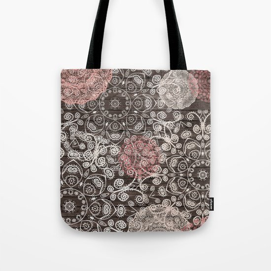 HAPPY GO LUCKY - BOHO WOOD Tote Bag