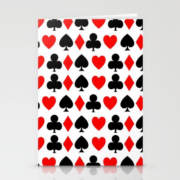 Playing cards patterns Stationery Cards