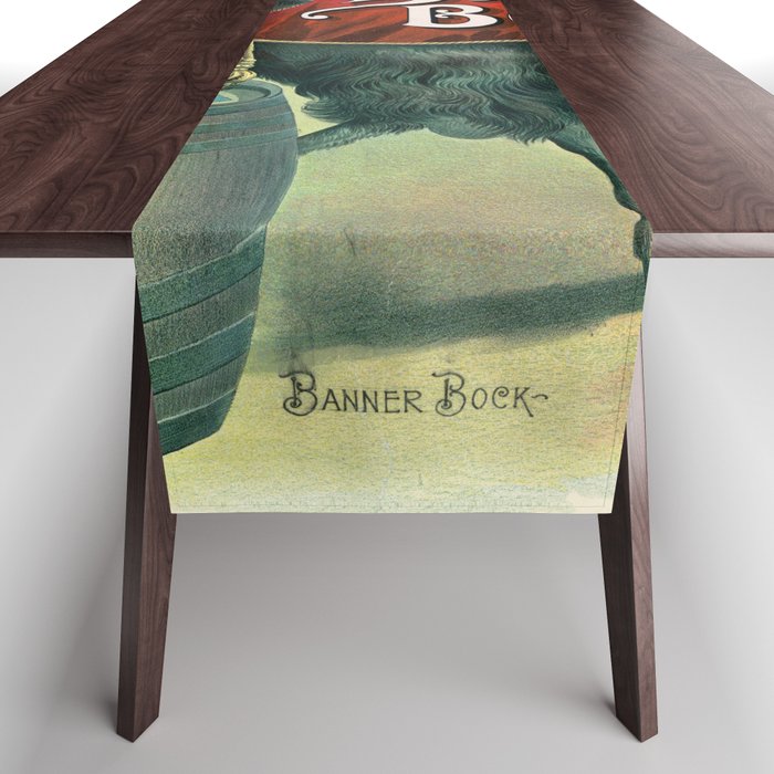  Vintage Art Print, Bock Beer, Banner Bock ,Bock Beer Table Runner