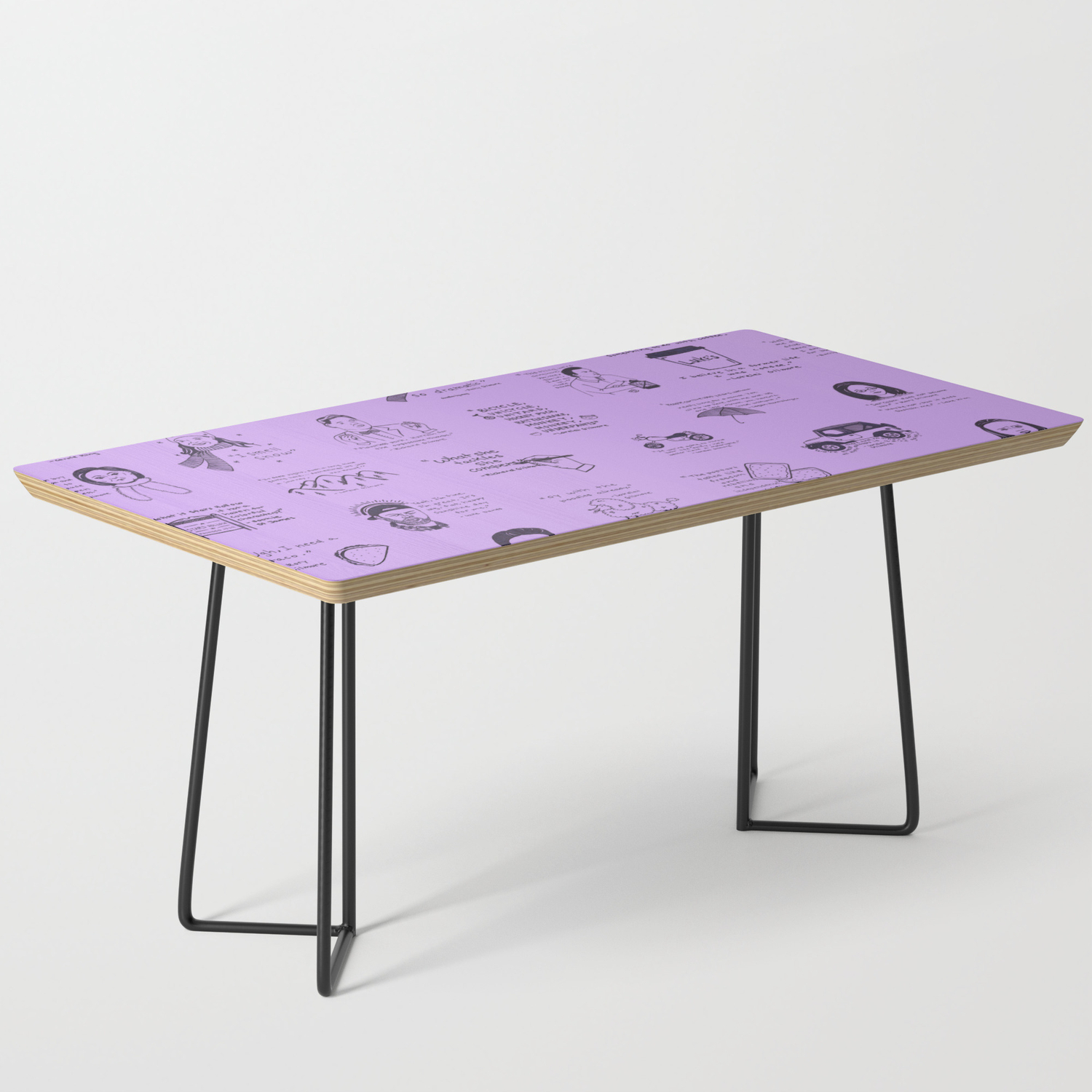 girls purple desk