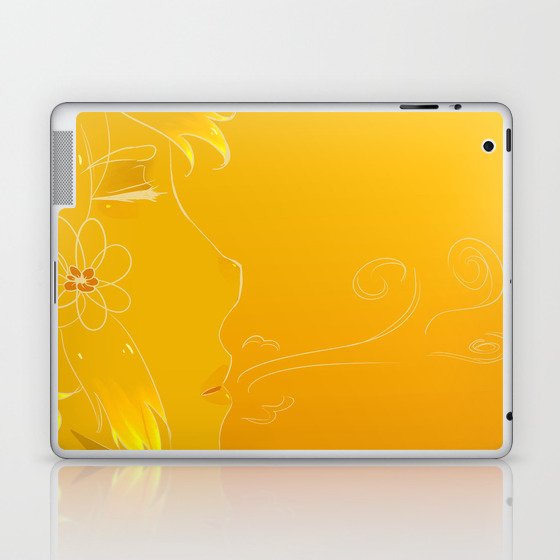 Golden breath Laptop & iPad Skin