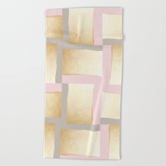 Pastels + Gold #society6 #decor #buyart Beach Towel