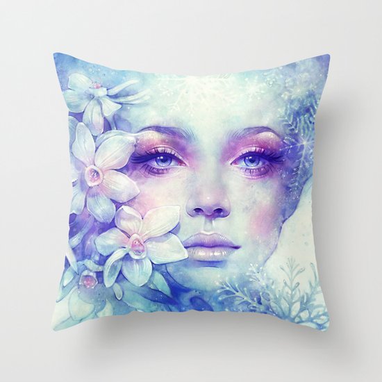 December Throw Pillow