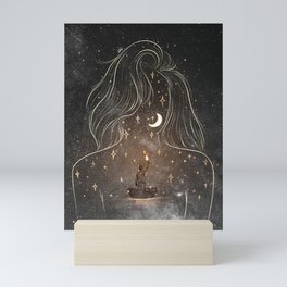 I see the universe in you. Mini Art Print