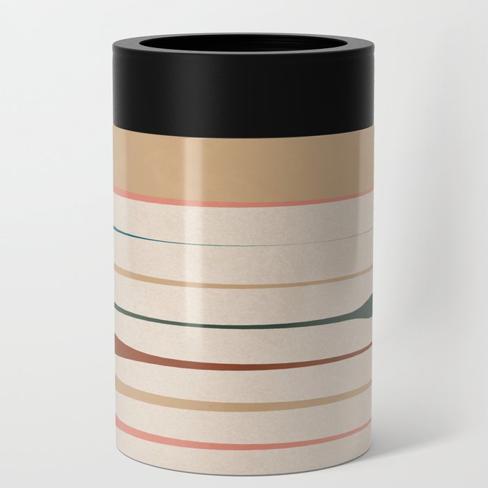 Sunset Modern - Colorful Lines 3 Can Cooler