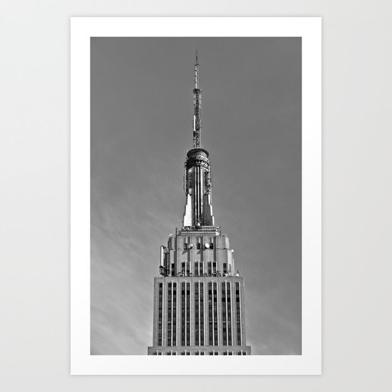 Tip Of The Empire State Building Art Print