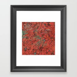 field of flowers Framed Art Print