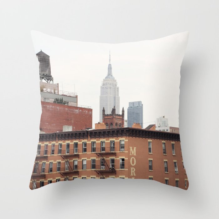 Empire State Building from the High Line Throw Pillow